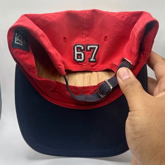 Vintage Polo Ralph Lauren Two Tone Spellout Hat RARE - Picture 3 of 6